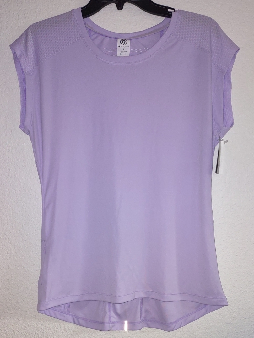 Champion Small Workout Lilac Top 100% Polyester NWT